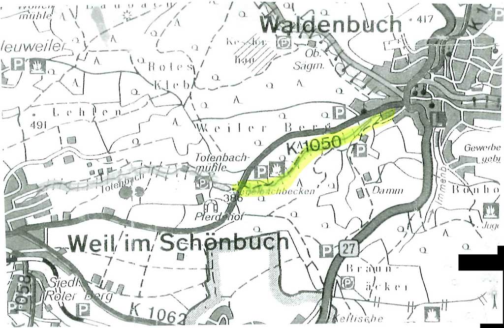 Bild Landkarte Segelbach