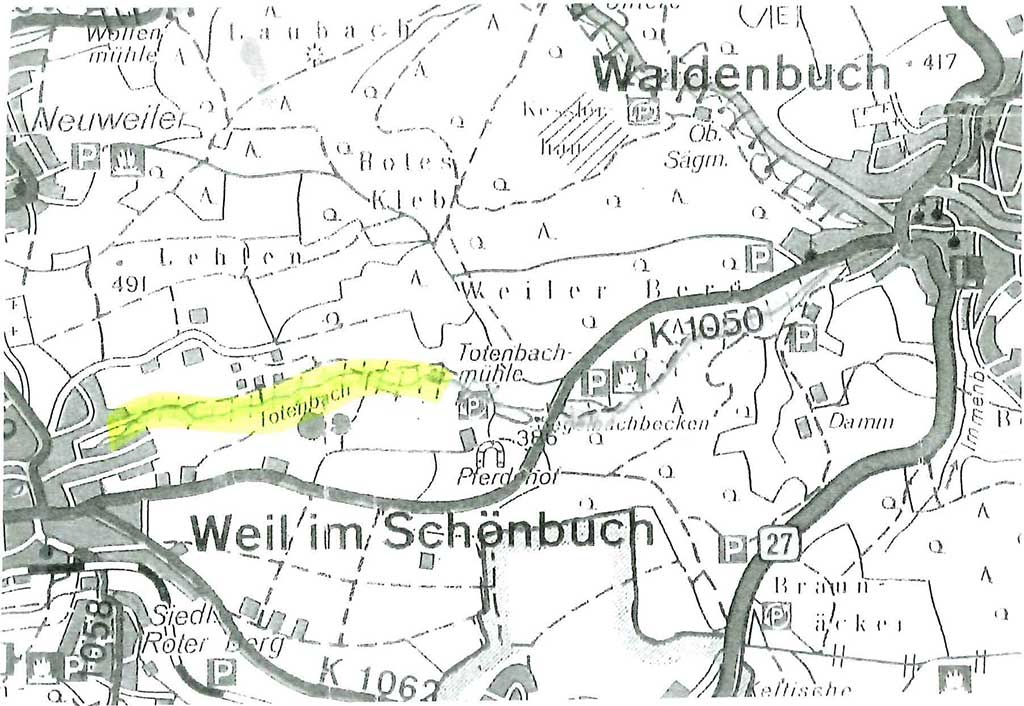 Bild Landkarte Totenbach
